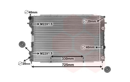 Radiator, engine cooling *** IR PLUS *** 37002199 International Radiators Plus, Image 3