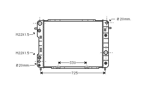 Radiator, engine cooling *** IR PLUS *** 37002199 International Radiators Plus