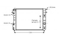 Radiator, engine cooling *** IR PLUS *** 37002202 International Radiators Plus