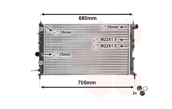 Radiator, engine cooling *** IR PLUS *** 37002220 International Radiators Plus, Image 3