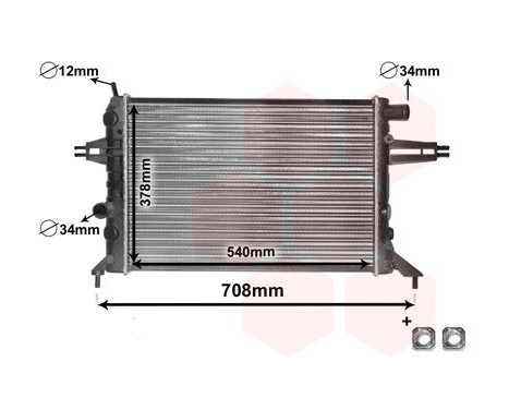 Radiator, engine cooling *** IR PLUS *** 37002272 International Radiators Plus