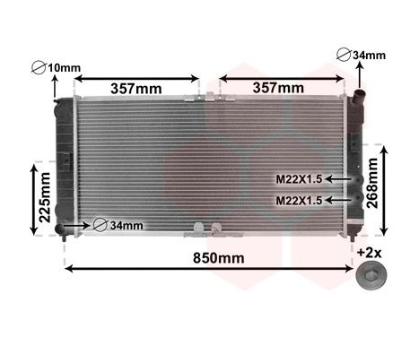 Radiator, engine cooling *** IR PLUS *** 37002285 International Radiators Plus, Image 3