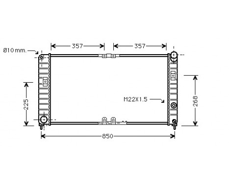 Radiator, engine cooling *** IR PLUS *** 37002285 International Radiators Plus