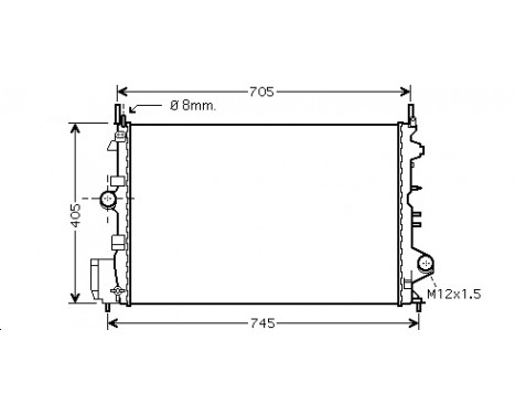 Radiator, engine cooling *** IR PLUS *** 37002462 International Radiators Plus