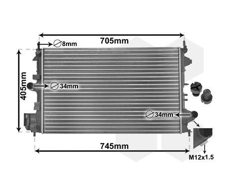 Radiator, engine cooling *** IR PLUS *** 37002462 International Radiators Plus, Image 3