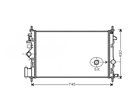 Radiator, engine cooling *** IR PLUS *** 37002474 International Radiators Plus