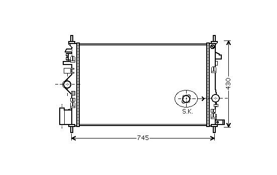 Radiator, engine cooling *** IR PLUS *** 37002474 International Radiators Plus