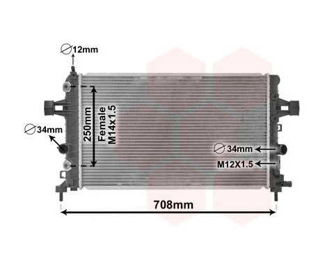 Radiator, engine cooling *** IR PLUS *** 37002482 International Radiators Plus, Image 3