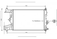 Radiator, engine cooling *** IR PLUS *** 37002485 International Radiators Plus