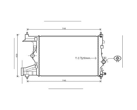 Radiator, engine cooling *** IR PLUS *** 37002485 International Radiators Plus