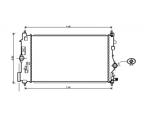 Radiator, engine cooling *** IR PLUS *** 37002488 International Radiators Plus