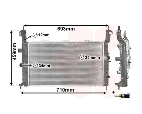 Radiator, engine cooling *** IR PLUS *** 37002582 International Radiators Plus, Image 3