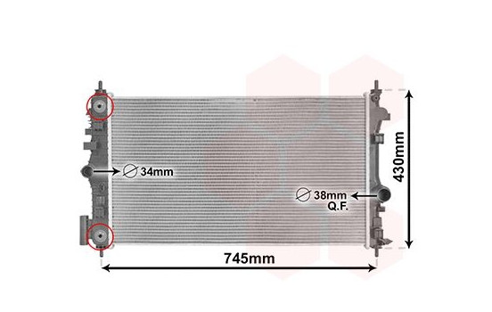Radiator, engine cooling *** IR PLUS *** 37012710 International Radiators