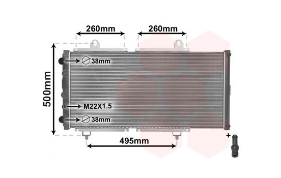 Radiator, engine cooling *** IR PLUS *** 40002033 International Radiators Plus