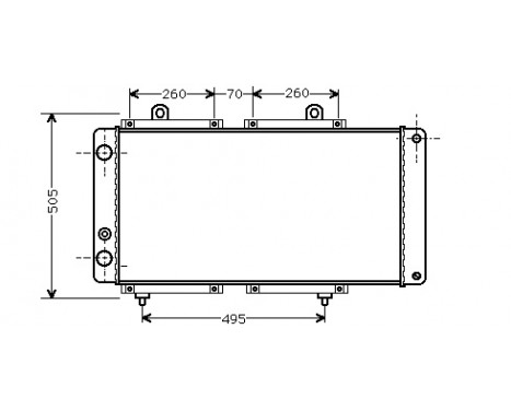Radiator, engine cooling *** IR PLUS *** 40002033 International Radiators Plus, Image 2