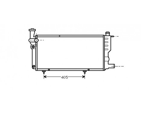 Radiator, engine cooling *** IR PLUS *** 40002099 International Radiators Plus