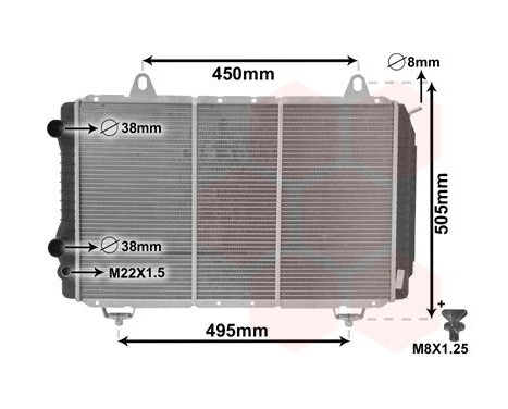 Radiator, engine cooling *** IR PLUS *** 40002112 International Radiators Plus, Image 3