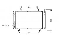Radiator, engine cooling *** IR PLUS *** 40002112 International Radiators Plus