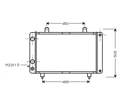 Radiator, engine cooling *** IR PLUS *** 40002112 International Radiators Plus