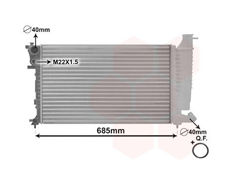 Radiator, engine cooling *** IR PLUS *** 40002137 International Radiators Plus, Image 2