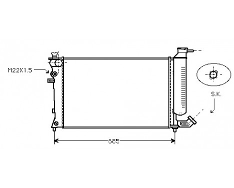 Radiator, engine cooling *** IR PLUS *** 40002137 International Radiators Plus