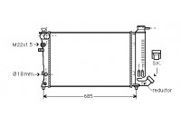Radiator, engine cooling *** IR PLUS *** 40002140 International Radiators Plus