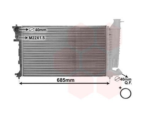 Radiator, engine cooling *** IR PLUS *** 40002141 International Radiators Plus, Image 3