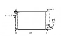 Radiator, engine cooling *** IR PLUS *** 40002141 International Radiators Plus