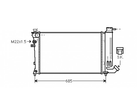 Radiator, engine cooling *** IR PLUS *** 40002141 International Radiators Plus