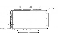 Radiator, engine cooling *** IR PLUS *** 40002150 International Radiators Plus