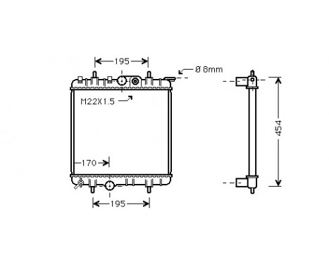 Radiator, engine cooling *** IR PLUS *** 40002188 International Radiators Plus