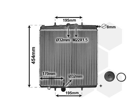 Radiator, engine cooling *** IR PLUS *** 40002188 International Radiators Plus, Image 3