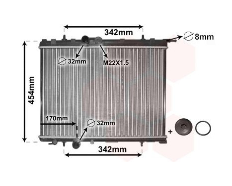 Radiator, engine cooling *** IR PLUS *** 40002189 International Radiators Plus