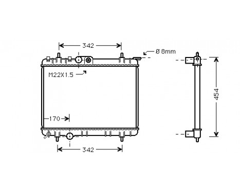 Radiator, engine cooling *** IR PLUS *** 40002189 International Radiators Plus, Image 2