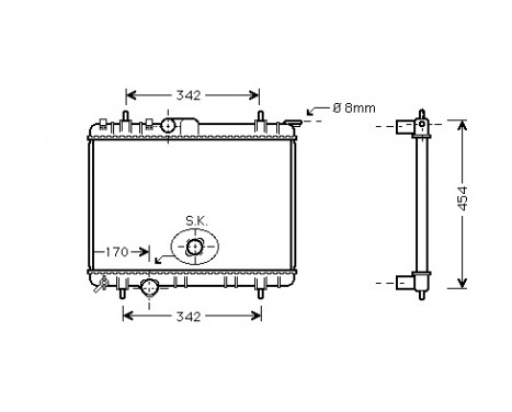 Radiator, engine cooling *** IR PLUS *** 40002210 International Radiators Plus