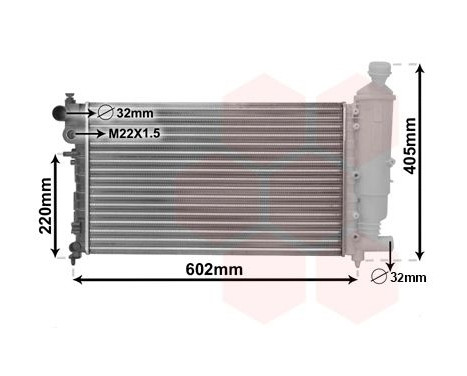 Radiator, engine cooling *** IR PLUS *** 40002216 International Radiators Plus, Image 3