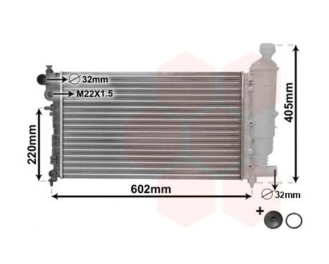 Radiator, engine cooling *** IR PLUS *** 40002216 International Radiators Plus, Image 4