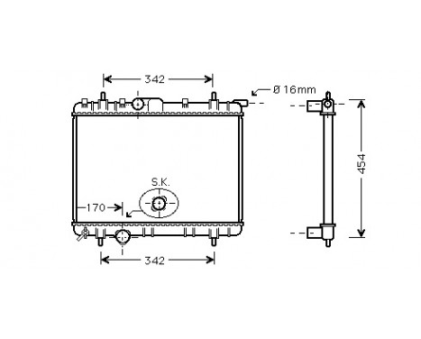 Radiator, engine cooling *** IR PLUS *** 40002247 International Radiators Plus