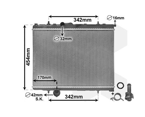 Radiator, engine cooling *** IR PLUS *** 40002247 International Radiators Plus, Image 3