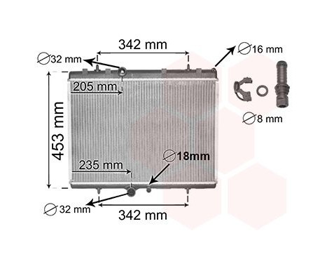 Radiator, engine cooling *** IR PLUS *** 40002249 International Radiators Plus, Image 3