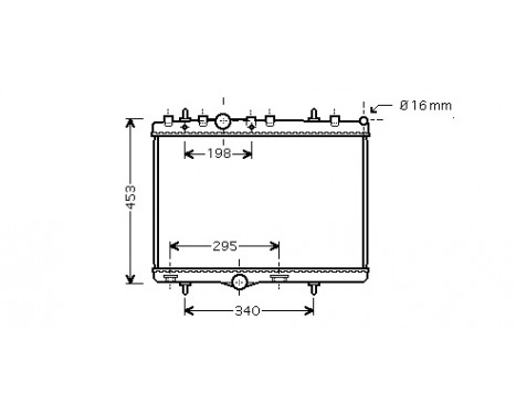 Radiator, engine cooling *** IR PLUS *** 40002255 International Radiators Plus