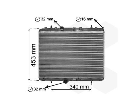 Radiator, engine cooling *** IR PLUS *** 40002255 International Radiators Plus, Image 3