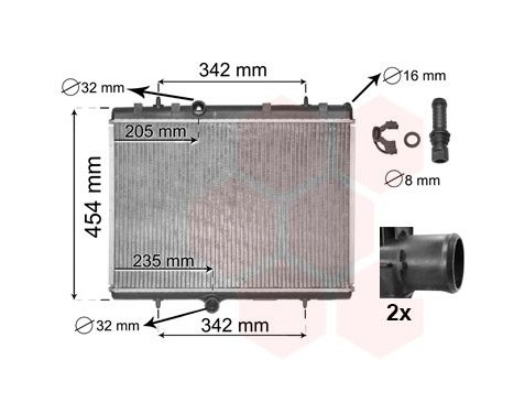 Radiator, engine cooling *** IR PLUS *** 40002267 International Radiators Plus, Image 3