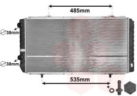 Radiator, engine cooling *** IR PLUS *** 40002268 International Radiators Plus