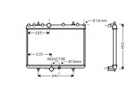 Radiator, engine cooling *** IR PLUS *** 40002269 International Radiators Plus