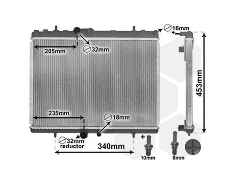 Radiator, engine cooling *** IR PLUS *** 40002269 International Radiators Plus, Image 3