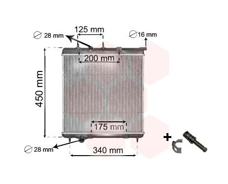 Radiator, engine cooling *** IR PLUS *** 40002298 International Radiators Plus