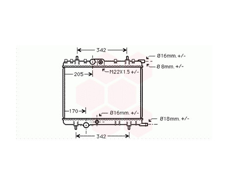 Radiator, engine cooling *** IR PLUS *** 40002300 International Radiators Plus, Image 2