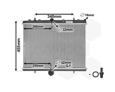 Radiator, engine cooling *** IR PLUS *** 40002314 International Radiators Plus, Image 2