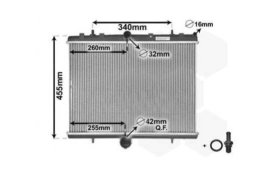 Radiator, engine cooling *** IR PLUS *** 40002314 International Radiators Plus, Image 2